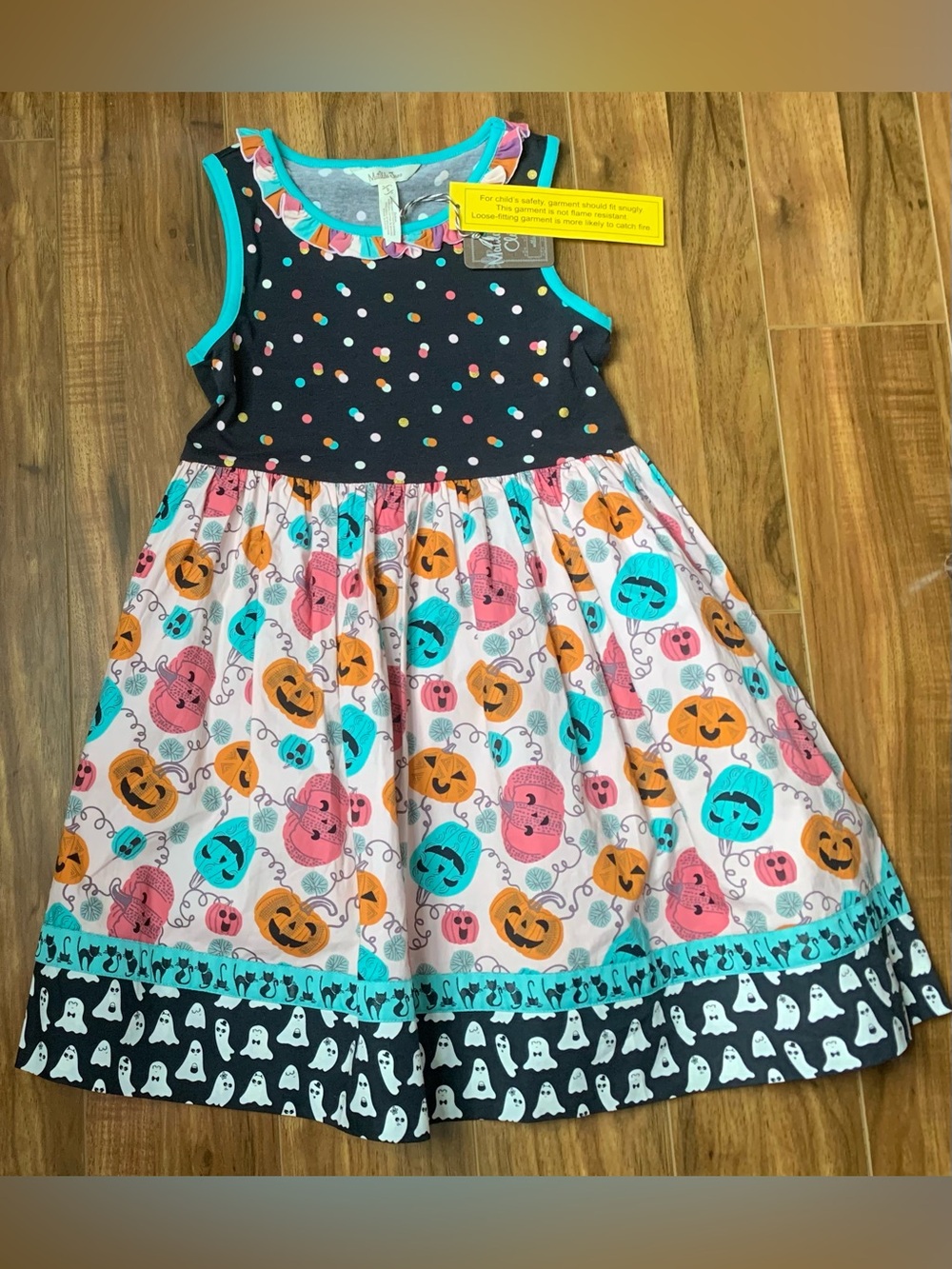 NWT Matilda Jane Pumpkin Carve Halloween Dress Size 8